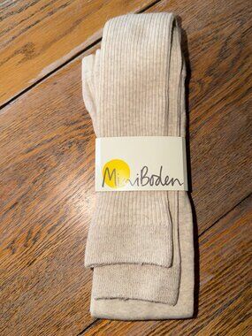 MINI BODEN ribbed footless tight/legging/New/cotton blend/